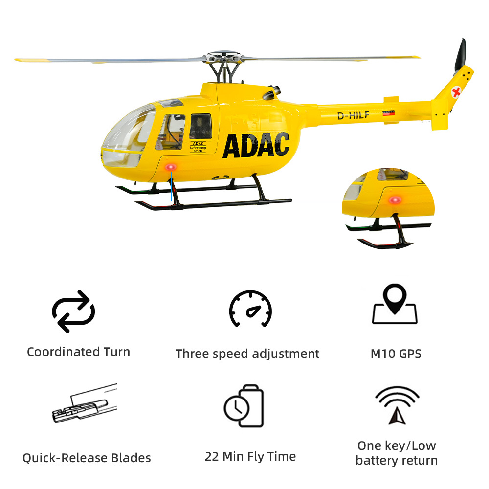 Outdoor Lighting Options - طائرة هليكوبتر FLY WING BO105 مزودة