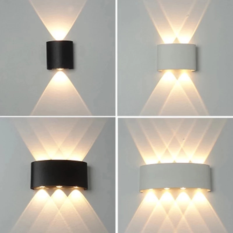 Outdoor Lighting Up And Down - مصباح جداري LED بقوة 2 واط،