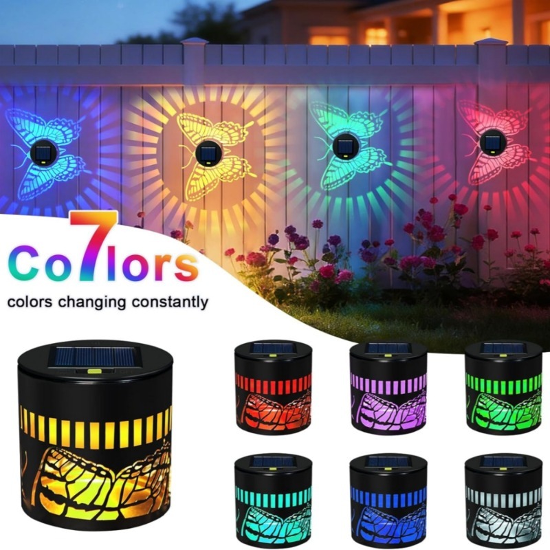 Solar Wall Sconce - أضواء فراشة شمسية زخرفية للحدائق والجدران