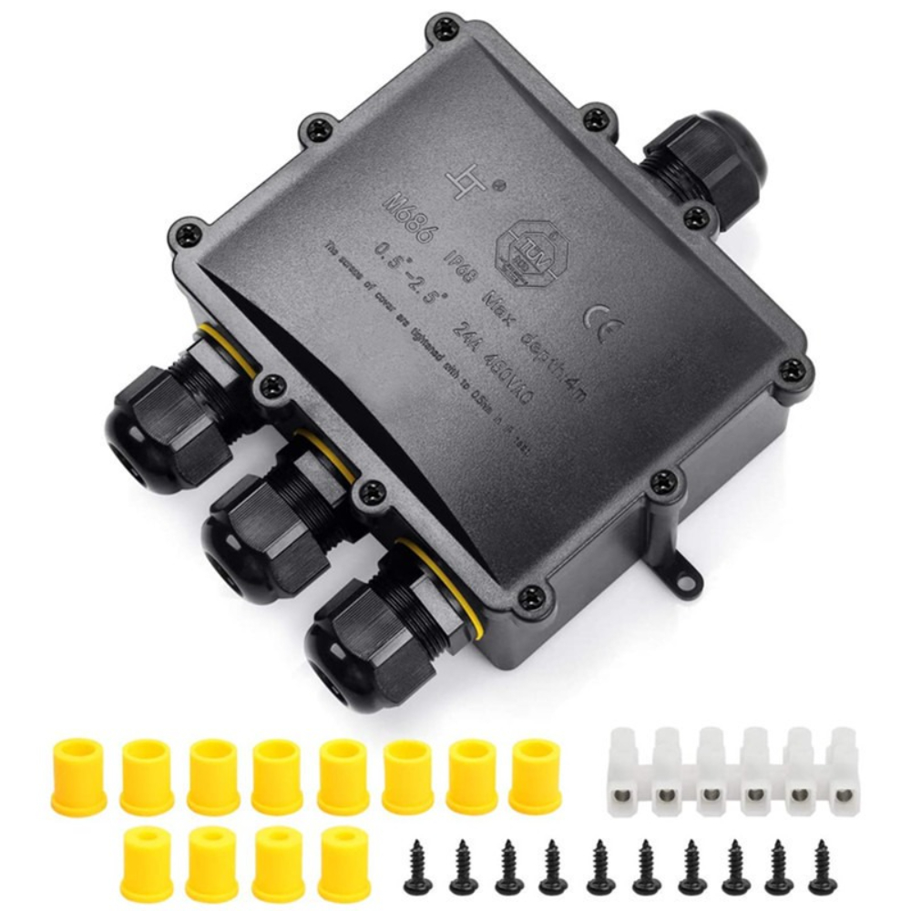 Outdoor Lighting Underground Wiring - 4Way 1In3Out IP68 مقاوم للماء 4-14