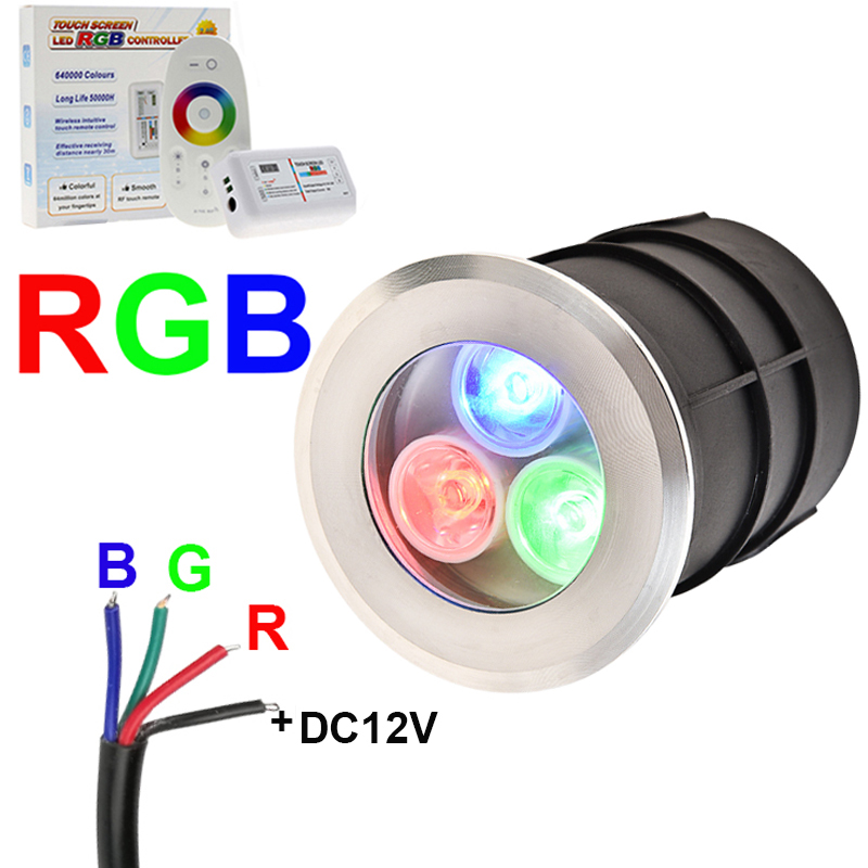 Outdoor Lighting Underground Wiring - RGB LED ضوء تحت الأرض ،