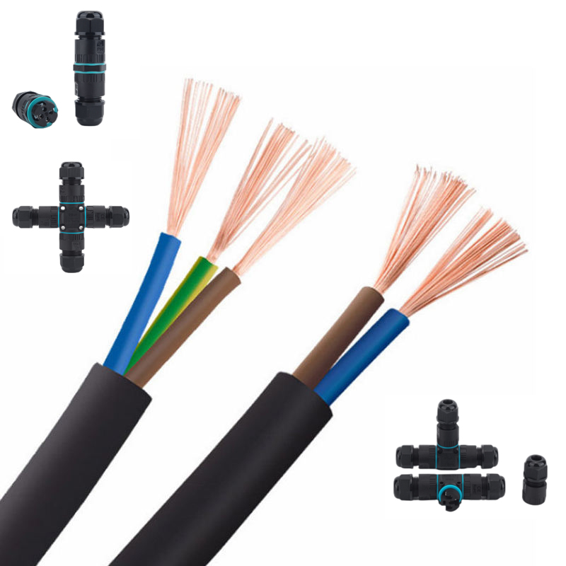 Outdoor Lighting Underground Wiring - كابل DIY 2/3 النوى لتركيبات الإضاءة