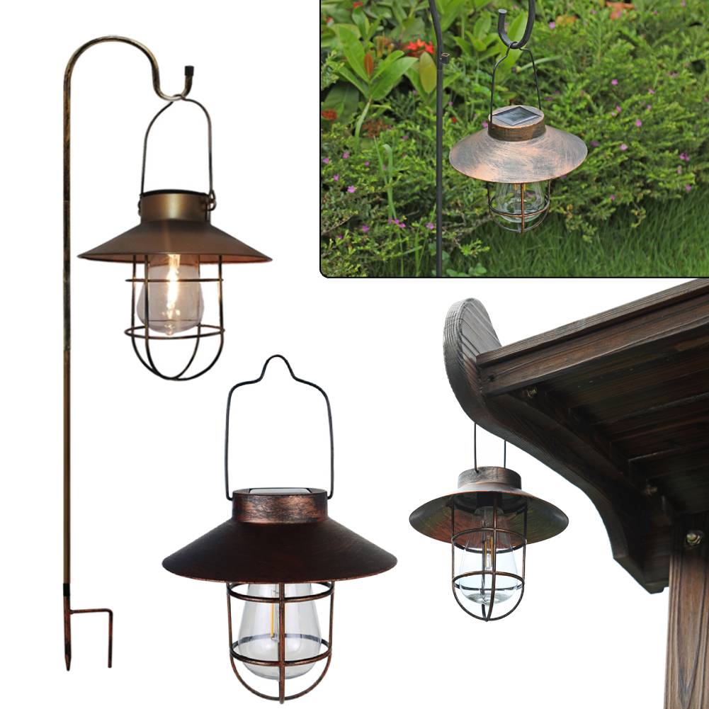 Outdoor Lighting Up And Down - فانوس تخييم عتيق شمسي ، إضاءة