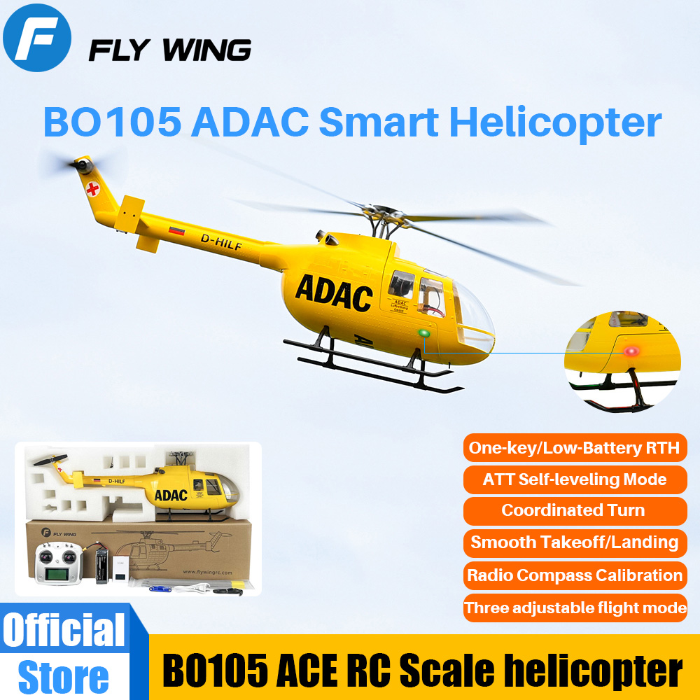طائرة هليكوبتر FLY WING BO105  - مراجعة Outdoor Lighting Options وسعره