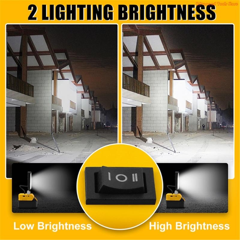 2 قطعة ضوء العمل المحمول قاعدة - مراجعة Outdoor Lighting Jobs وسعره