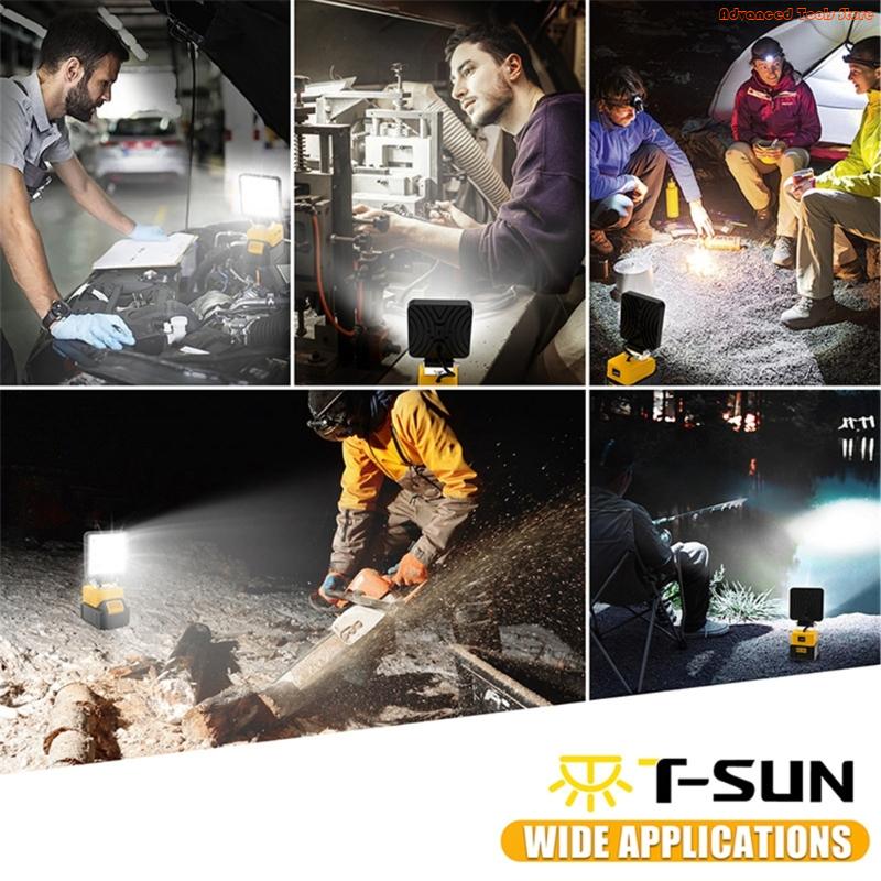 2 قطعة ضوء العمل المحمول قاعدة - مراجعة Outdoor Lighting Jobs وسعره