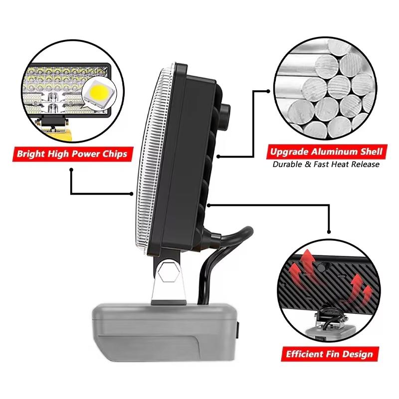 ضوء عمل LED لبطارية ليثيوم أيو - مراجعة Outdoor Lighting Jobs وسعره