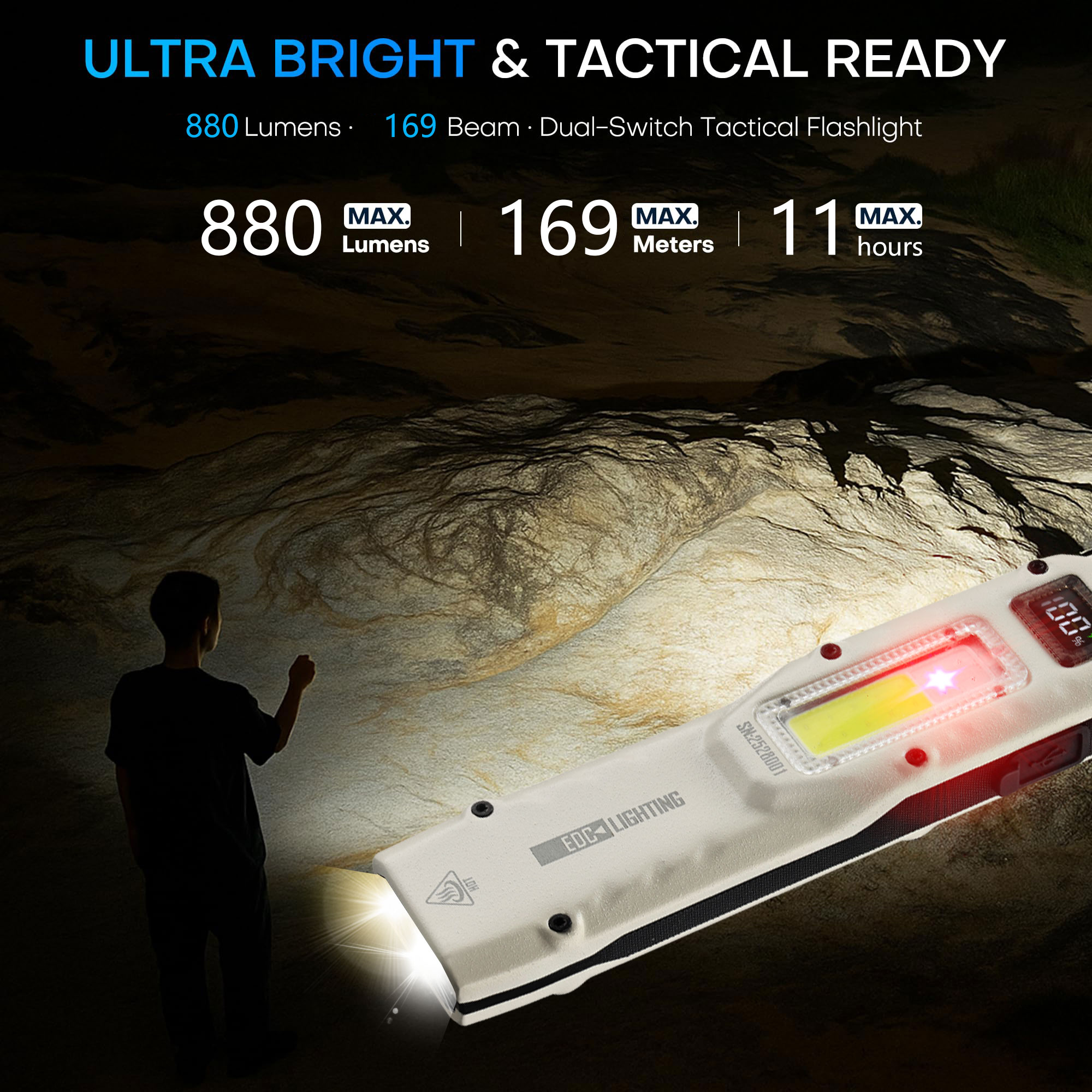 المحمولة 880LM YEMAO M28 رقيقة - مراجعة Outdoor Lighting Fixtures وسعره