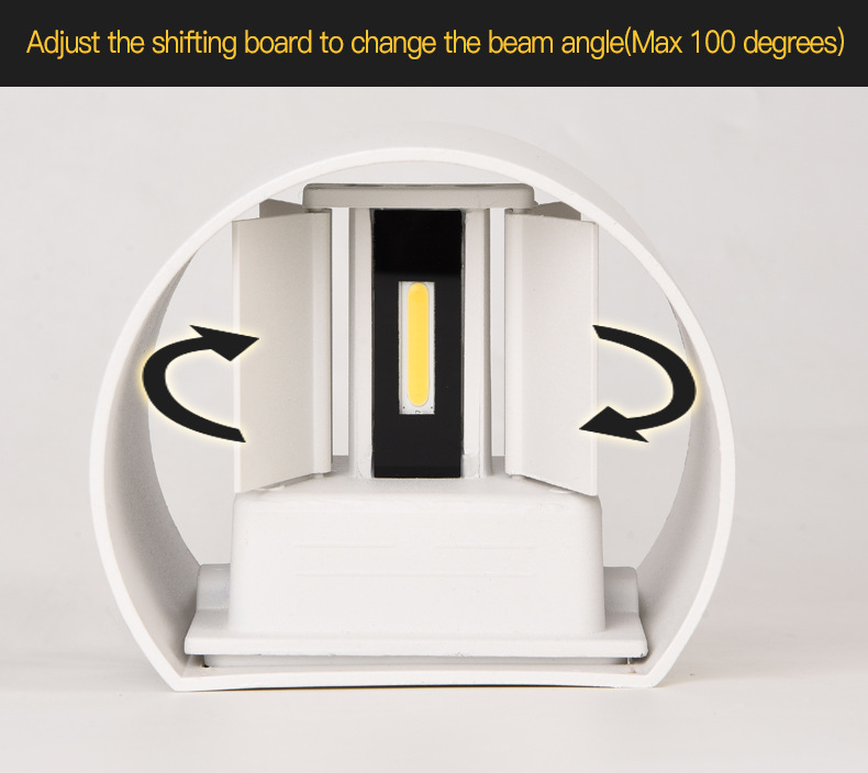 IP65 مقاوم للماء 6 واط 12 واط  - مراجعة Outdoor Lighting Up And Down وسعره