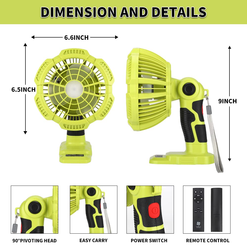 مراوح إضاءة ليد محمولة لاسلكية - مراجعة Outdoor Lighting Jobs وسعره