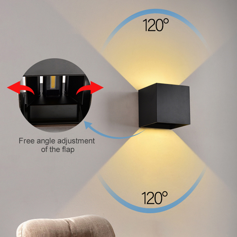 مصابيح الحائط LED 7 واط أبيض ب - مراجعة Outdoor Lighting Up And Down وسعره