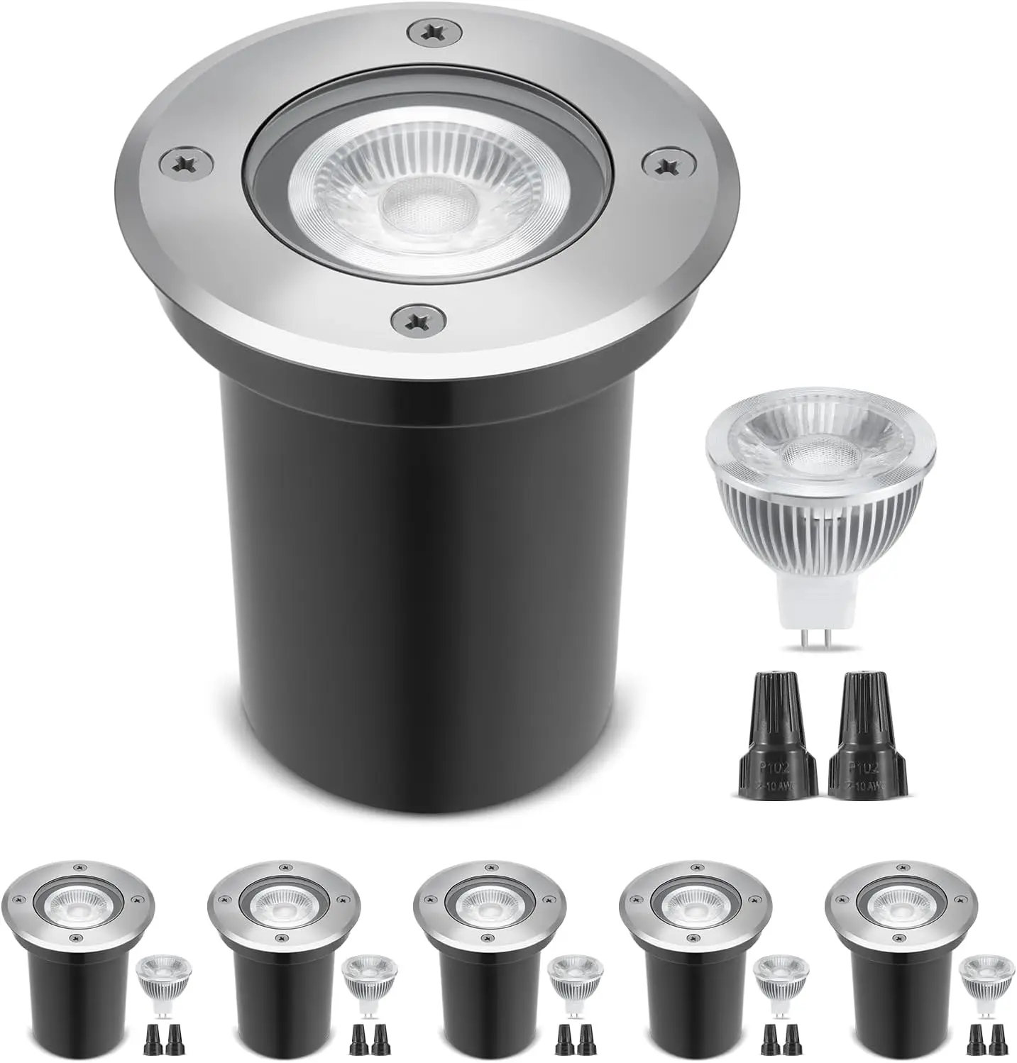 مجموعة من 6 أضواء LED منخفضة ا - مراجعة Outdoor Lighting Underground Wiring وسعره