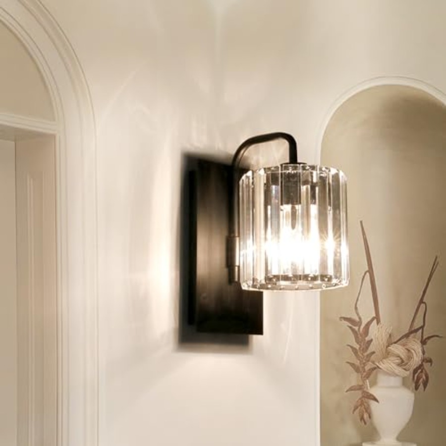 مصابيح جدارية كريستالية، إضاءة - مراجعة Solar Wall Sconce وسعره