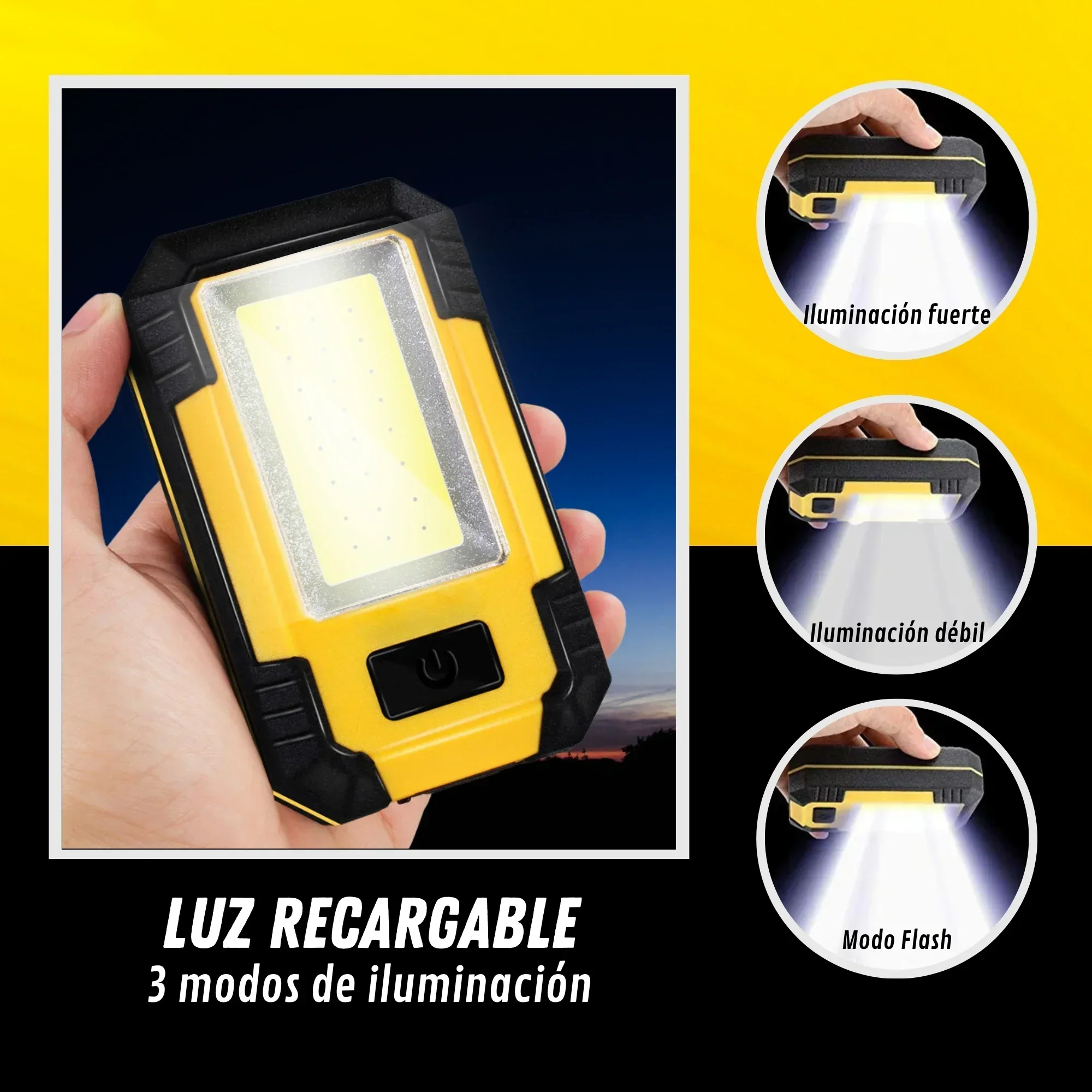 مصباح عمل قابل لإعادة الشحن بس - مراجعة Outdoor Lighting Fixtures وسعره