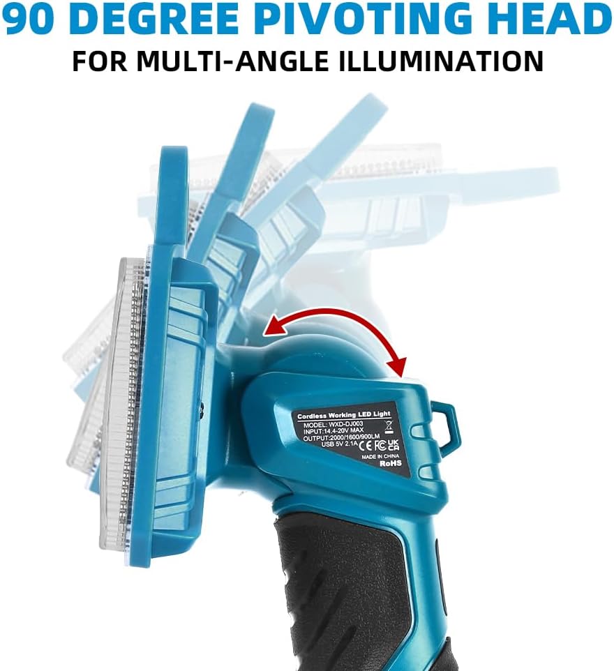 مصباح يدوي LED لاسلكي 18 وات 2 - مراجعة Outdoor Lighting Jobs وسعره