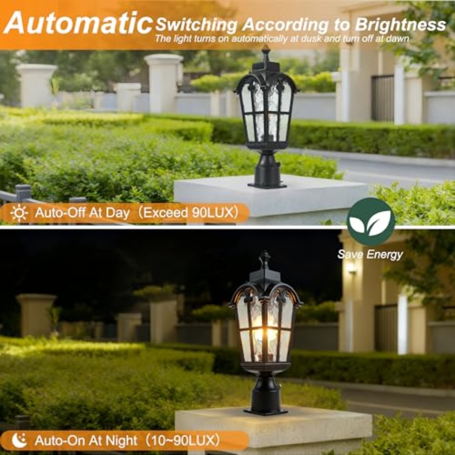 مصابيح عمودية خارجية مزودة بمس - مراجعة Outdoor Lighting Fixtures وسعره