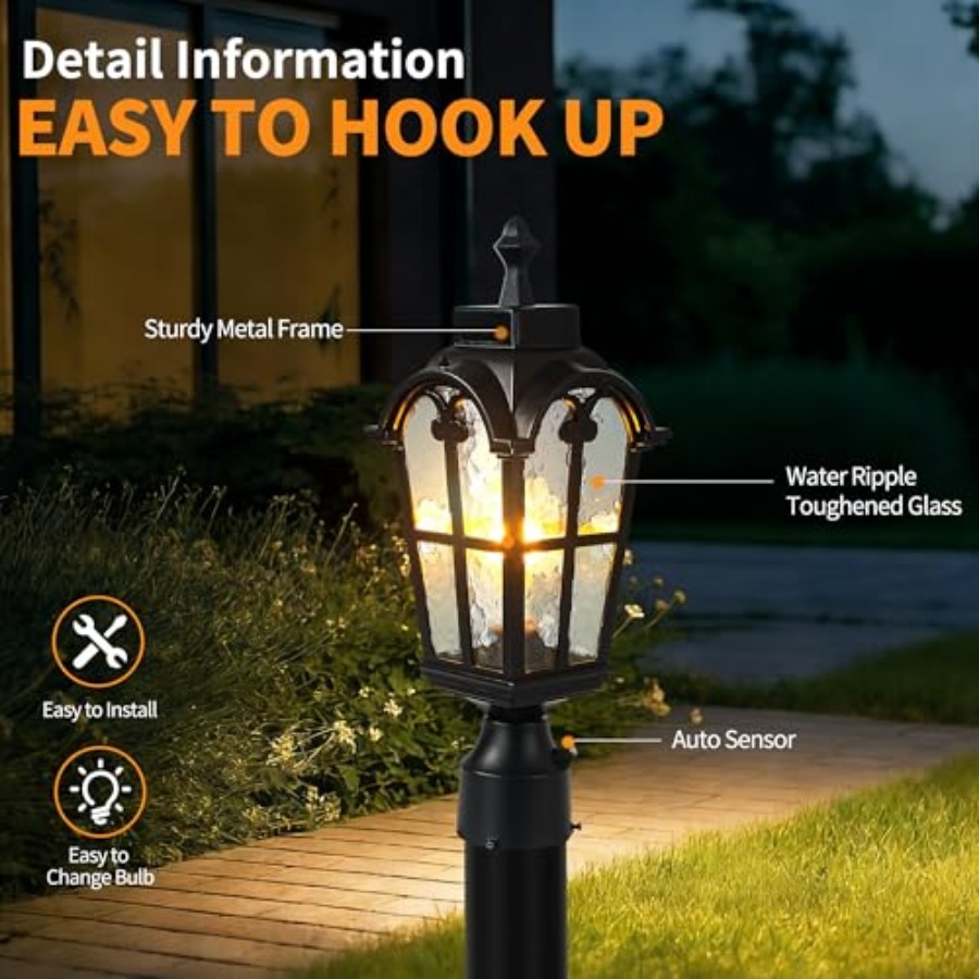 مصابيح عمودية خارجية مزودة بمس - مراجعة Outdoor Lighting Fixtures وسعره