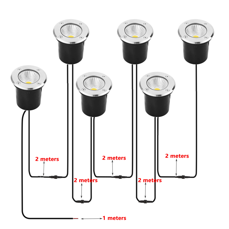 إضاءة LED مدفونة تحت الأرض مقا - مراجعة Outdoor Lighting Underground Wiring وسعره
