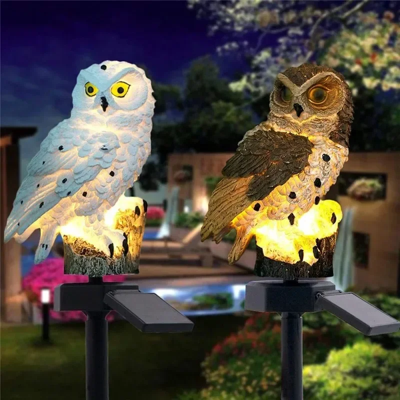 تمثال بومة يعمل بالطاقة الشمسي - مراجعة Outdoor Lighting Fixtures وسعره