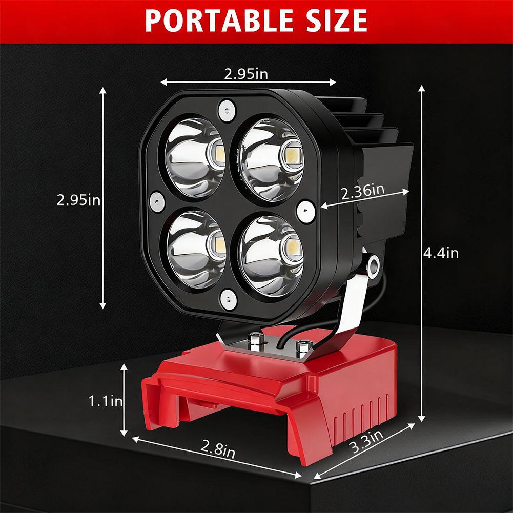 مصباح عمل LED محمول بقوة 40 وا - مراجعة Outdoor Lighting Jobs وسعره