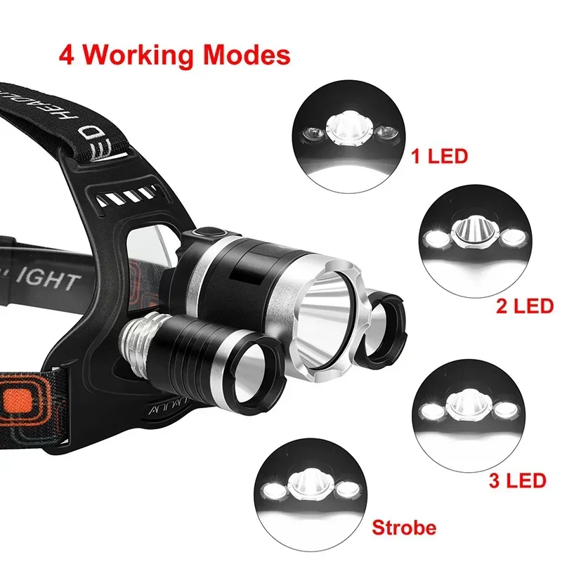 كشافات LED عالية الطاقة 18650  - مراجعة Outdoor Lighting Battery Powered وسعره