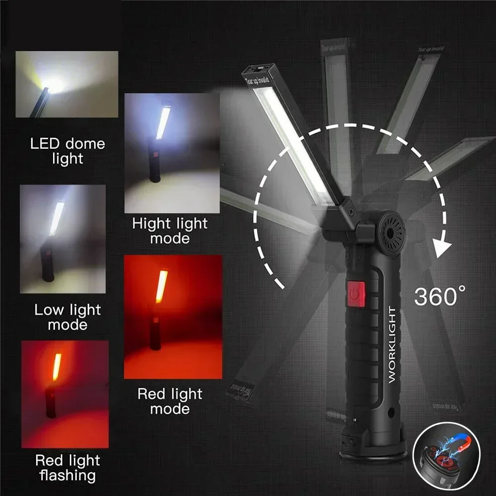 LED COB مصباح يدوي USB مصباح ف - مراجعة Outdoor Lighting Fixtures وسعره