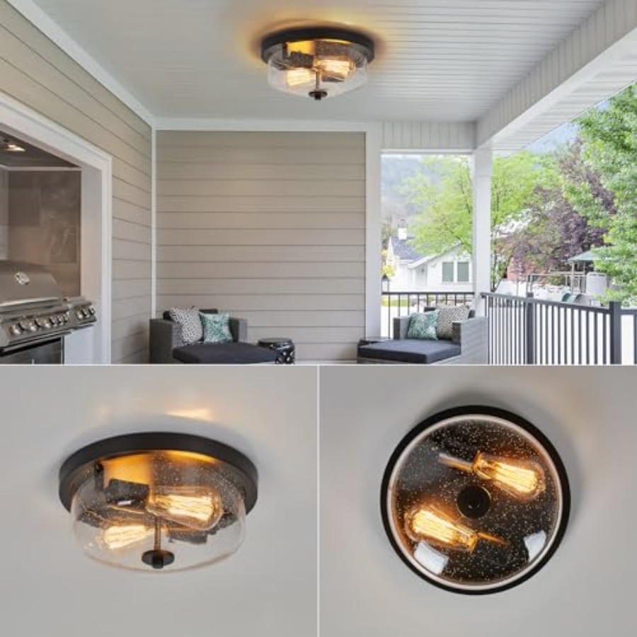 مصباح سقف مثبت بالسطح بتصميم ر - مراجعة Outdoor Lighting Fixtures وسعره